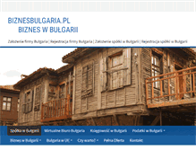 Tablet Screenshot of biznesbulgaria.pl